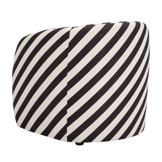 Liberty Accent Chair - Mono Stripe - DUSK