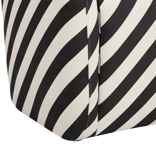 Liberty Accent Chair - Mono Stripe - DUSK