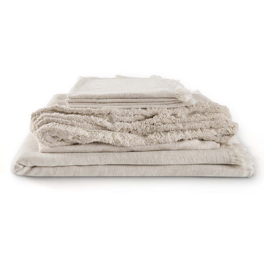 Linen Blend Set of 4 Napkins - Sand - DUSK