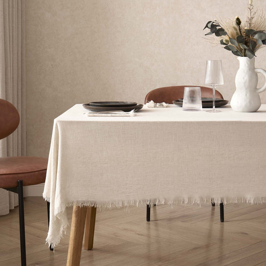 Linen Blend Table Cloth - Sand - DUSK
