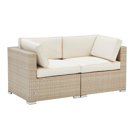 Lisbon 2 Seater Garden Sofa - Natural - DUSK