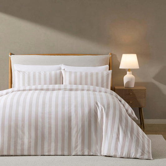 Livia Duvet Cover & Pillowcase Set - Natural - DUSK