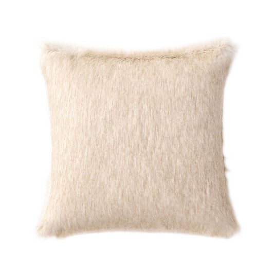 Long Faux Fur Sofa Cushion Cover - Natural - DUSK