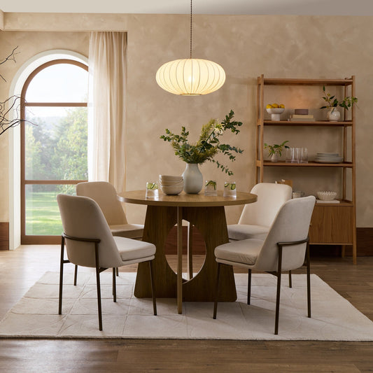 Lucy 4 Seater Dining Table - Light Wood - DUSK