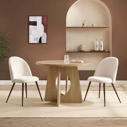 Lucy Dining Table 4 Seater - Light Wood - DUSK