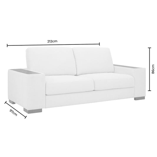 Lyon 3 Seater Sofa - Speckled Sand Boucle - DUSK