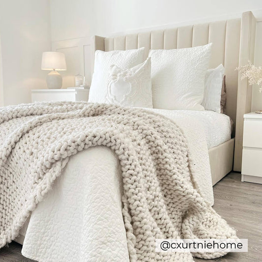 Madison Ottoman Storage Bed - Ecru - DUSK