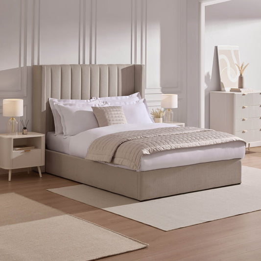 Madison Ottoman Storage Bed - Stone Grey - DUSK