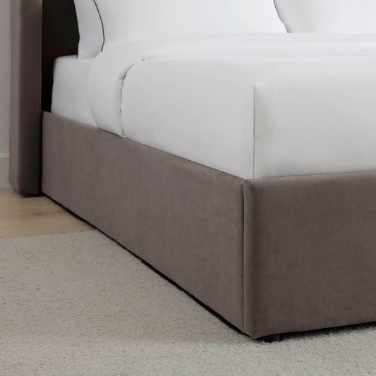 Madison Ottoman Storage Bed - Taupe - DUSK
