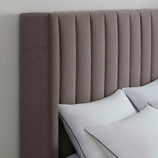 Madison Ottoman Storage Bed - Taupe - DUSK