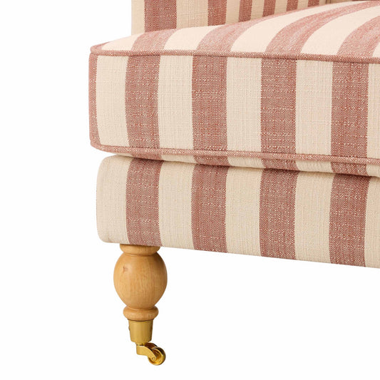 Mara Armchair - Raspberry Stripe - DUSK