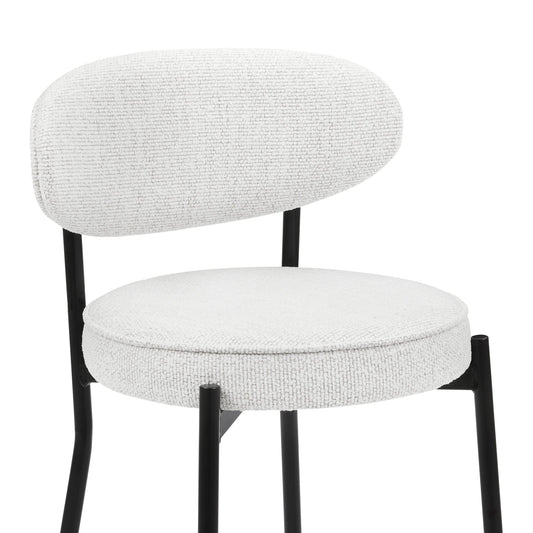 Mia Set of 2 Barstool - Ivory Boucle - DUSK