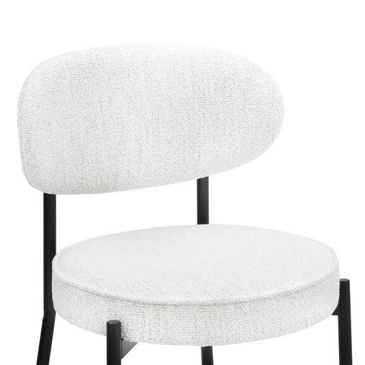 Mia Set of 2 Dining Chair - Ivory Boucle - DUSK