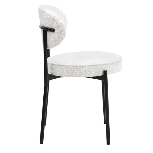 Mia Set of 2 Dining Chair - Ivory Boucle - DUSK
