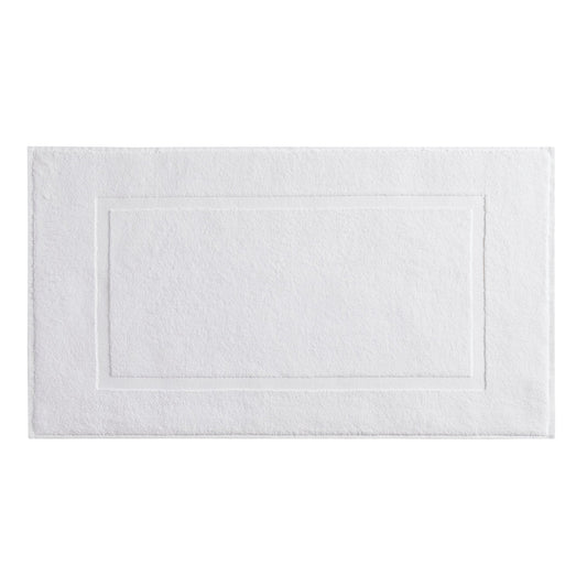 Milos Plain Picture Frame Bath Mat - White - DUSK