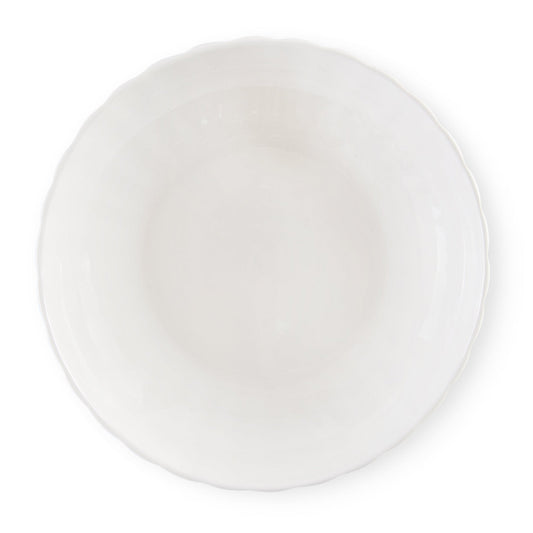Mira Scalloped Set of 4 Pasta Bowls - Off White - DUSK
