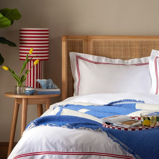 Motif Abstract Throw - Electric Blue - DUSK