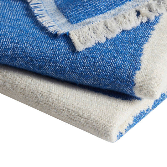 Motif Abstract Throw - Electric Blue - DUSK