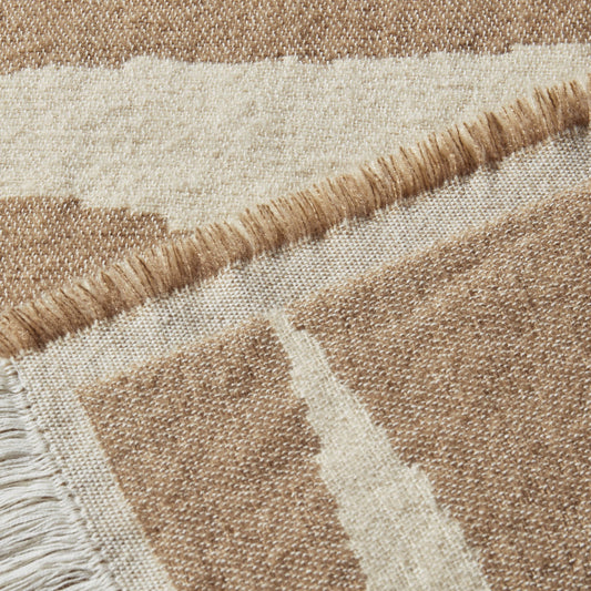 Motif Abstract Throw - Taupe - DUSK