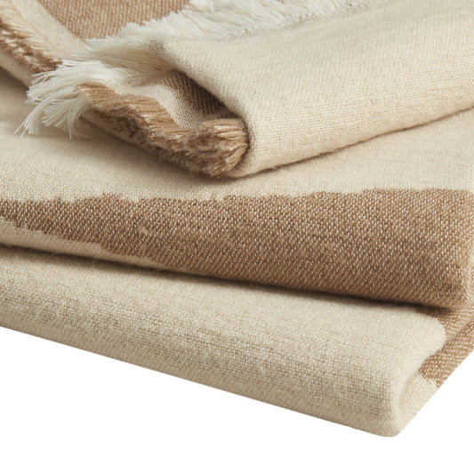 Motif Abstract Throw - Taupe - DUSK