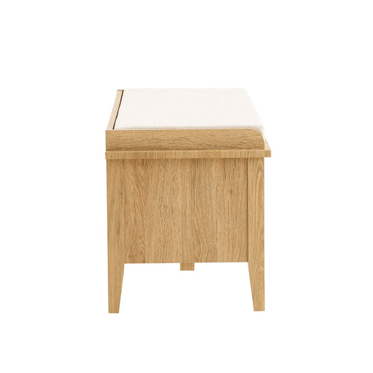 Nell Seated Storage Cabinet - Light Wood - DUSK