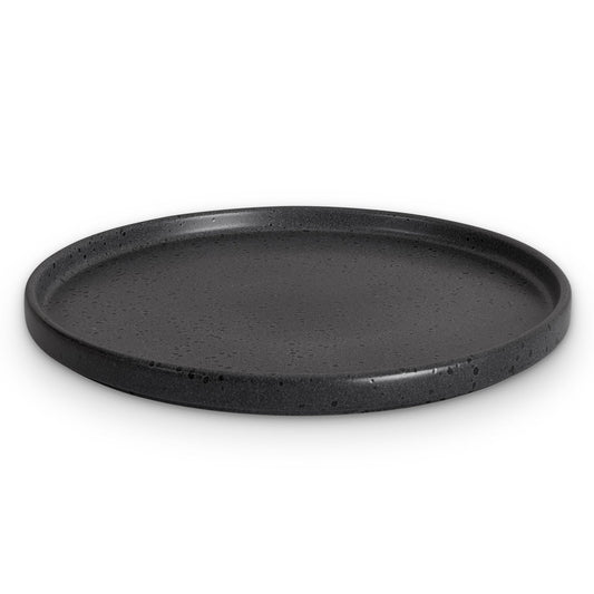 Nori Stoneware Set of 4 Dinner Plates - Black - DUSK