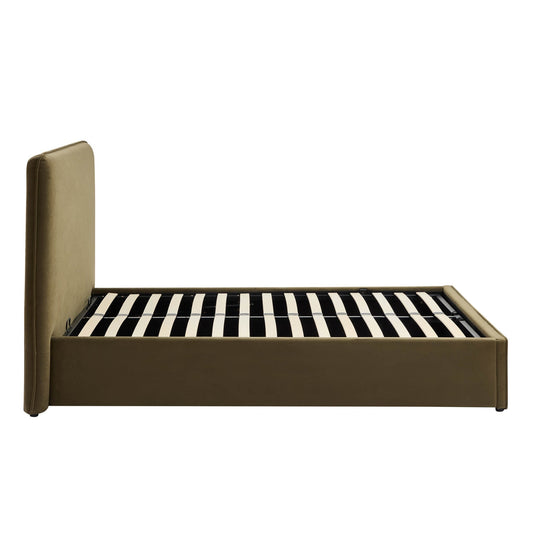 Oslo Ottoman Storage Bed - Olive - DUSK