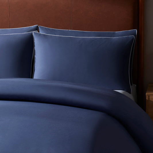 Pair of Cambridge Pillowcases - 200 Thread Count - Cotton - French Blue - DUSK