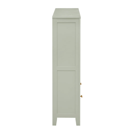 Poppy Bookshelf with Drawer - Sage Green - DUSK