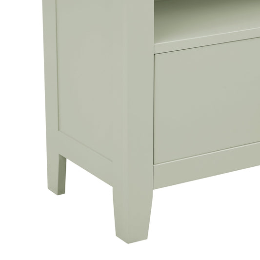 Poppy Bookshelf with Drawer - Sage Green - DUSK