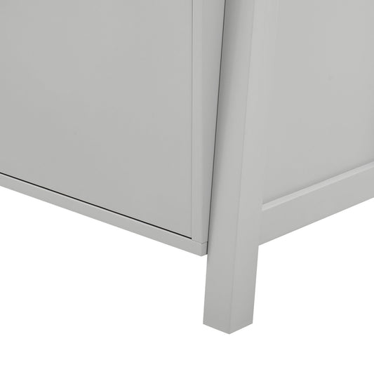 Poppy Hallway Shelf with Cupboard - Grey - DUSK
