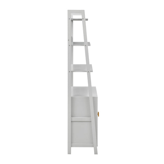 Poppy Hallway Shelf with Cupboard - Grey - DUSK