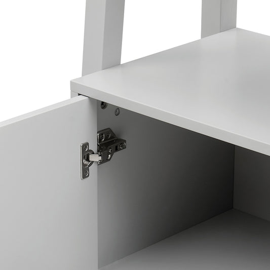 Poppy Hallway Shelf with Cupboard - Grey - DUSK
