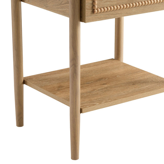 Posy 1 Drawer Nightstand - Light Wood - DUSK