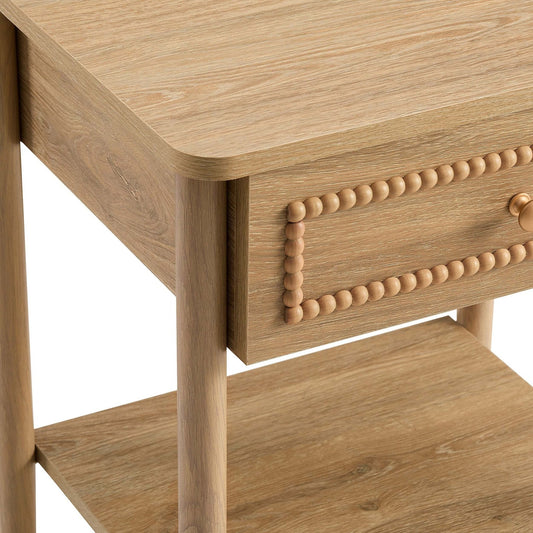 Posy 1 Drawer Nightstand - Light Wood - DUSK