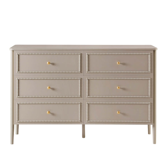 Posy 6 Drawer Chest - Taupe - DUSK