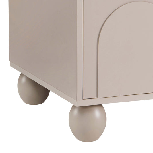Rachel Arch Front Tv Unit for TVs up to 75" - Taupe - DUSK