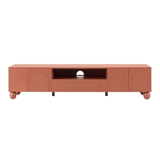 Rachel Arch Front Tv Unit for TVs up to 75" - Terracotta - DUSK