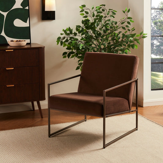Rae Accent Chair - Cappuccino - DUSK