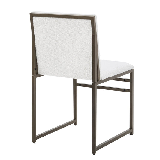 Rae Set of 2 Dining Chairs - Ivory Boucle - DUSK