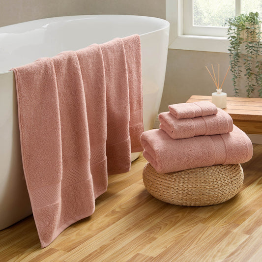 Rhodes Cotton Towel Collection - Pink - DUSK