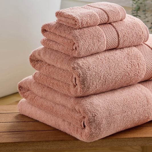 Rhodes Cotton Towel Collection - Pink - DUSK
