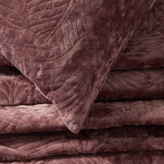 Rome Velvet Greek Matelasse Cushion Cover - Deep Pink - DUSK