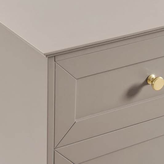 Ruby 3 Door Sideboard with Drawers - Taupe - DUSK
