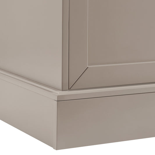 Ruby 3 Door Sideboard with Drawers - Taupe - DUSK