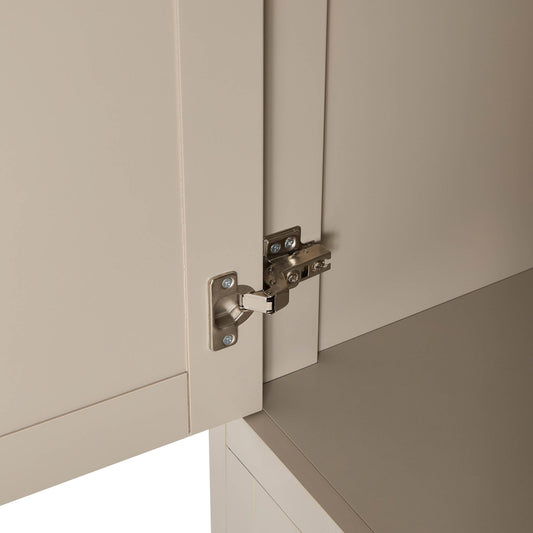 Ruby 3 Door Wardrobe 2 Drawers - Taupe - DUSK