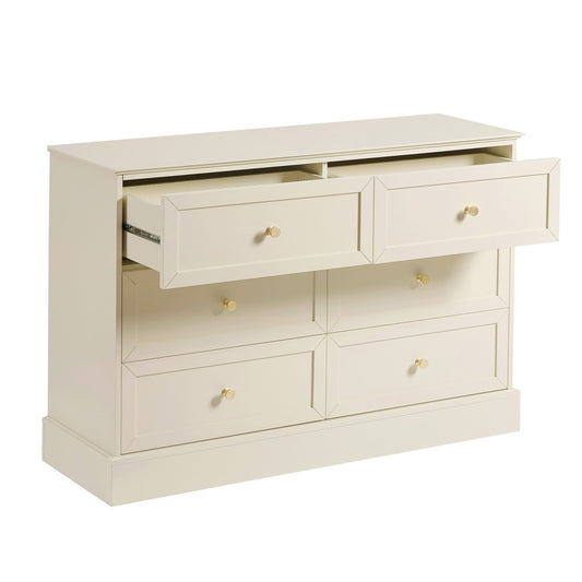 Ruby 6 Drawer Chest - Cream - DUSK
