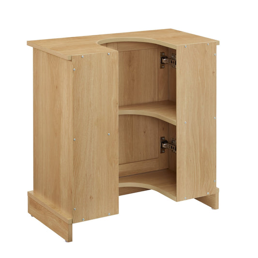 Ruby Under Sink Bathroom Cabinet - Light Wood - DUSK