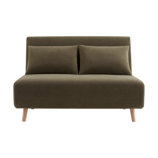 Seattle Double Click Clack Sofa Bed - Olive Green - DUSK