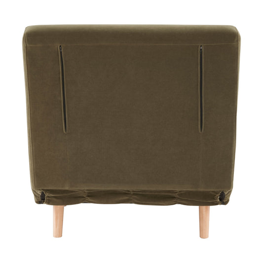 Seattle Single Click Clack Sofa Bed - Olive Green - DUSK